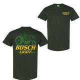 Busch Light Tractor 2-Sided T-Shirt, Labor Day, Casual Graphic Round Neck T-shirt for Summer, Beer Party Summer Shirt, Fashion Top for Daily Wear, T shirt For Men And Women