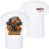 BUSCH LIGHT, BEER, Halloween, Busch Light  Reaper tee T-Shirt, Shirt, Casual Graphic Round Neck T-shirt for Summer, Fashion Top for Daily Wear