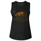 Train Bear Womens Slub T-Shirt