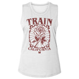 Train California Rose Womens Slub T-Shirt