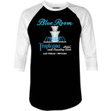 Tropicana Blue Room - Vintage Las Vegas - 3/4 Sleeve Raglan T-Shirt