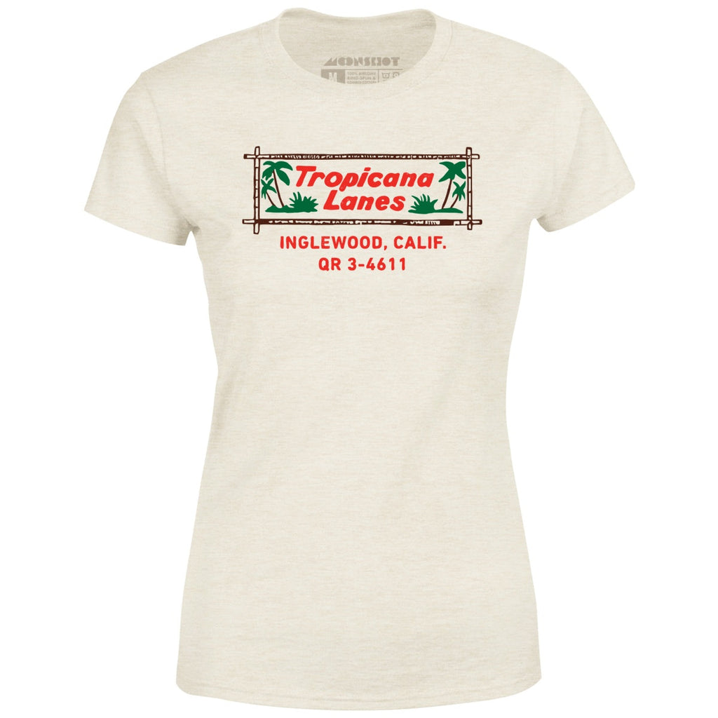 Tropicana Lanes - Inglewood, CA - Vintage Bowling Alley - Women's T-Shirt