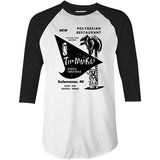 Tur Mai Kai - Kalamazoo, MI - Vintage Tiki Bar - 3/4 Sleeve Raglan T-Shirt