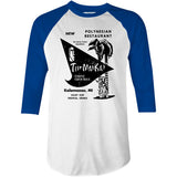 Tur Mai Kai - Kalamazoo, MI - Vintage Tiki Bar - 3/4 Sleeve Raglan T-Shirt
