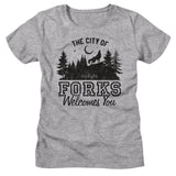 The Twilight Saga - The City Of Forks Womens T-Shirt
