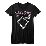 Twisted Sister Bone Logo Womens T-Shirt