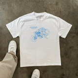 AKIRA 'KANEDA DIAGRAM' HEAVY WHITE T-SHIRT