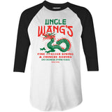 Uncle Wang's Fine Italian Dining & Chinese Boxing - 3/4 Sleeve Raglan T-Shirt