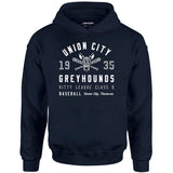 Union City Greyhounds - Tennessee - Vintage Defunct Baseball Teams - Unisex Hoodie