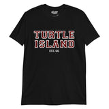 TURTLE ISLAND Varsity Print T-shirt