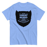 With Great Beard Comes Great Responsibility Men's Classic Tee