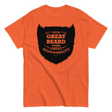 With Great Beard Comes Great Responsibility Men's Classic Tee