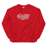 Embroidered Resist Logo Simple Sweatshirt