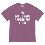 Will Grade Papers For Food Men's Relaxed Fit Tee