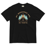 My Weekends Are In Tents Men's Relaxed Fit Tee