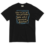 When You Cross A Joke With A Rhetorical Question? Men's Relaxed Fit Tee