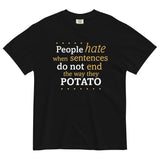 Sentences That End In Potato Men's Relaxed Fit Tee