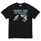 Sharks Hug With Their Mouths Men's Relaxed Fit Tee