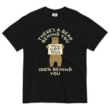 There's A Bear Behind You, 100% Behind You Men's Relaxed Fit Tee