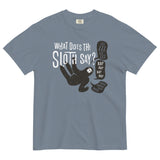 What Does The Sloth Say? Men's Relaxed Fit Tee