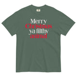 Merry Christmas Ya Filthy Animal Men's Relaxed Fit Tee