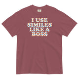 I Use Similes Like A Boss Men's Relaxed Fit Tee