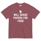 Will Grade Papers For Food Men's Relaxed Fit Tee