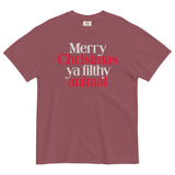 Merry Christmas Ya Filthy Animal Men's Relaxed Fit Tee