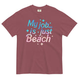 My Job Is Just Beach Men's Relaxed Fit Tee