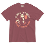 Outside I'm Hootin' Inside I'm Hollerin' Men's Relaxed Fit Tee