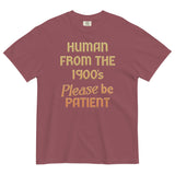 Human From The 1900's Please Be Patient Men's Relaxed Fit Tee