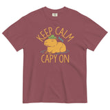 Keep Calm And Capy On Men's Relaxed Fit Tee