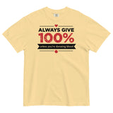 Always Give 100%, Unless You're Donating Blood Men's Relaxed Fit Tee