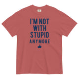 I'm Not With Stupid Anymore Men's Relaxed Fit Tee