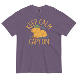 Keep Calm And Capy On Men's Relaxed Fit Tee