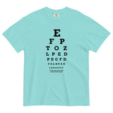 Too Close Eye Chart Men's Relaxed Fit Tee
