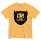With Great Beard Comes Great Responsibility Men's Relaxed Fit Tee