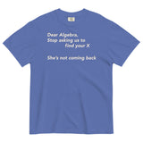 Dear Algebra, Stop Asking Us To Find Your X Men's Relaxed Fit Tee
