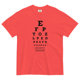 Too Close Eye Chart Men's Relaxed Fit Tee