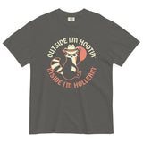 Outside I'm Hootin' Inside I'm Hollerin' Men's Relaxed Fit Tee