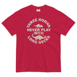 Three Horns Never Play With Long Necks Men's Relaxed Fit Tee