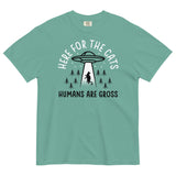 Here For The Cats, Humans Are Gross Men's Relaxed Fit Tee
