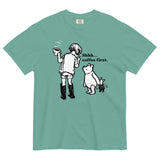 Shhh Coffee First Men's Relaxed Fit Tee