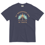 My Weekends Are In Tents Men's Relaxed Fit Tee