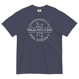 Schrodinger's Cat Walks Into A Bar Men's Relaxed Fit Tee