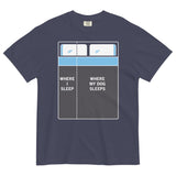 Where I Sleep, Where My Dog Sleeps Men's Relaxed Fit Tee