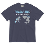 Sharks Hug With Their Mouths Men's Relaxed Fit Tee