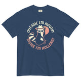 Outside I'm Hootin' Inside I'm Hollerin' Men's Relaxed Fit Tee