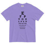 Too Close Eye Chart Men's Relaxed Fit Tee