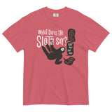What Does The Sloth Say? Men's Relaxed Fit Tee